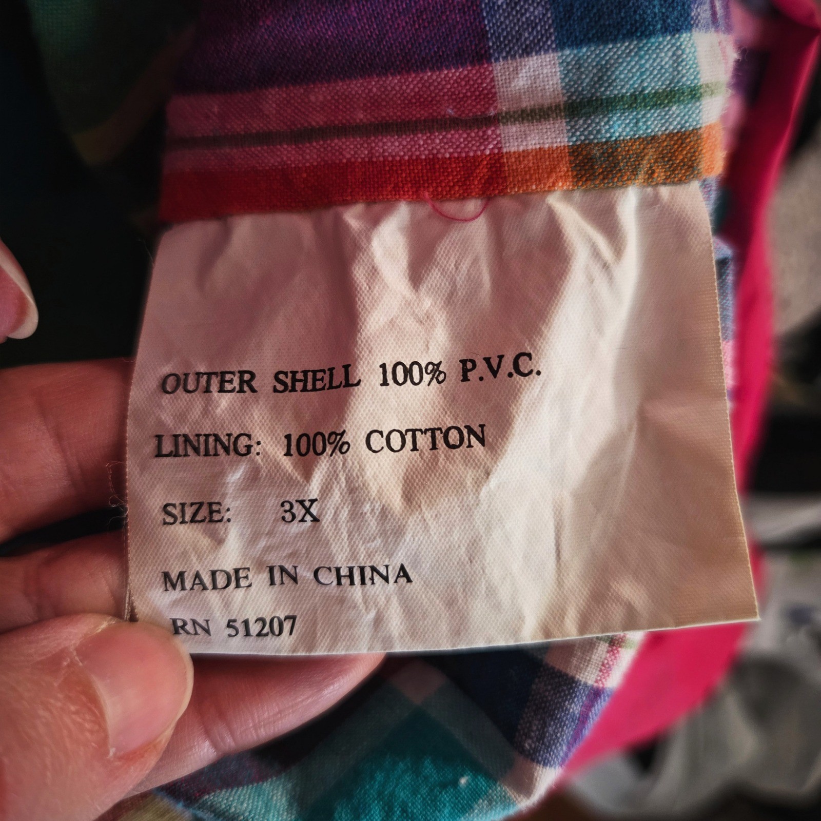 Misty Harbor Pink Raincoat Jacket Vintage 90s Plaid Lined Hooded Plus Size 3X
