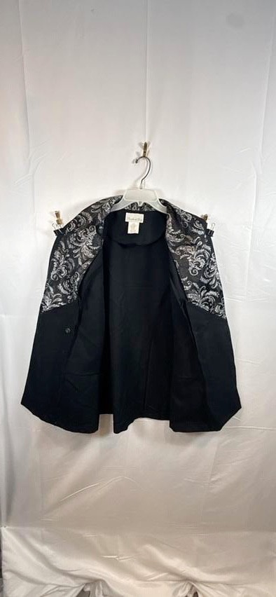 Vtg 90s Pride Joy Womens Double Breasted Blazer Jacket Brocade Shawl Plus 16W