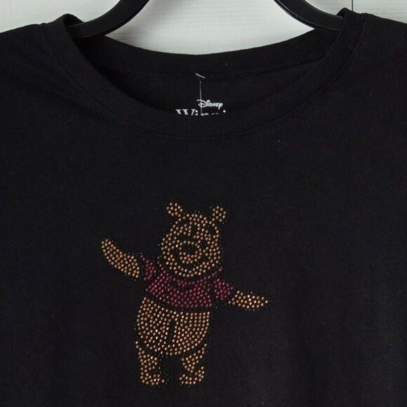 NWT Disney Juniors Winnie the Pooh Rhinstone Cotton Tee L