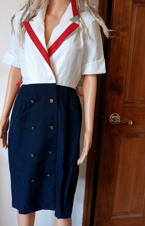 Authentic Preppy Mod90s 1-piece versatile dress. « WPGordon » HQ-EVC Size 4.