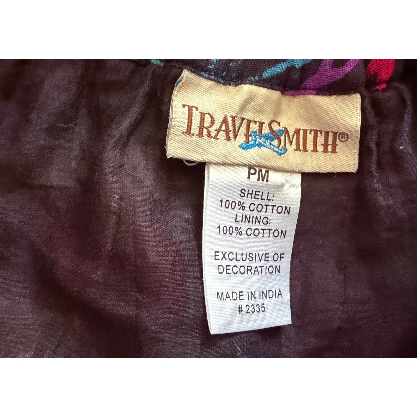 TravelSmith PM Floral Patchwork Tiered Skirt Festival Peasant Cottagecore Ethnic