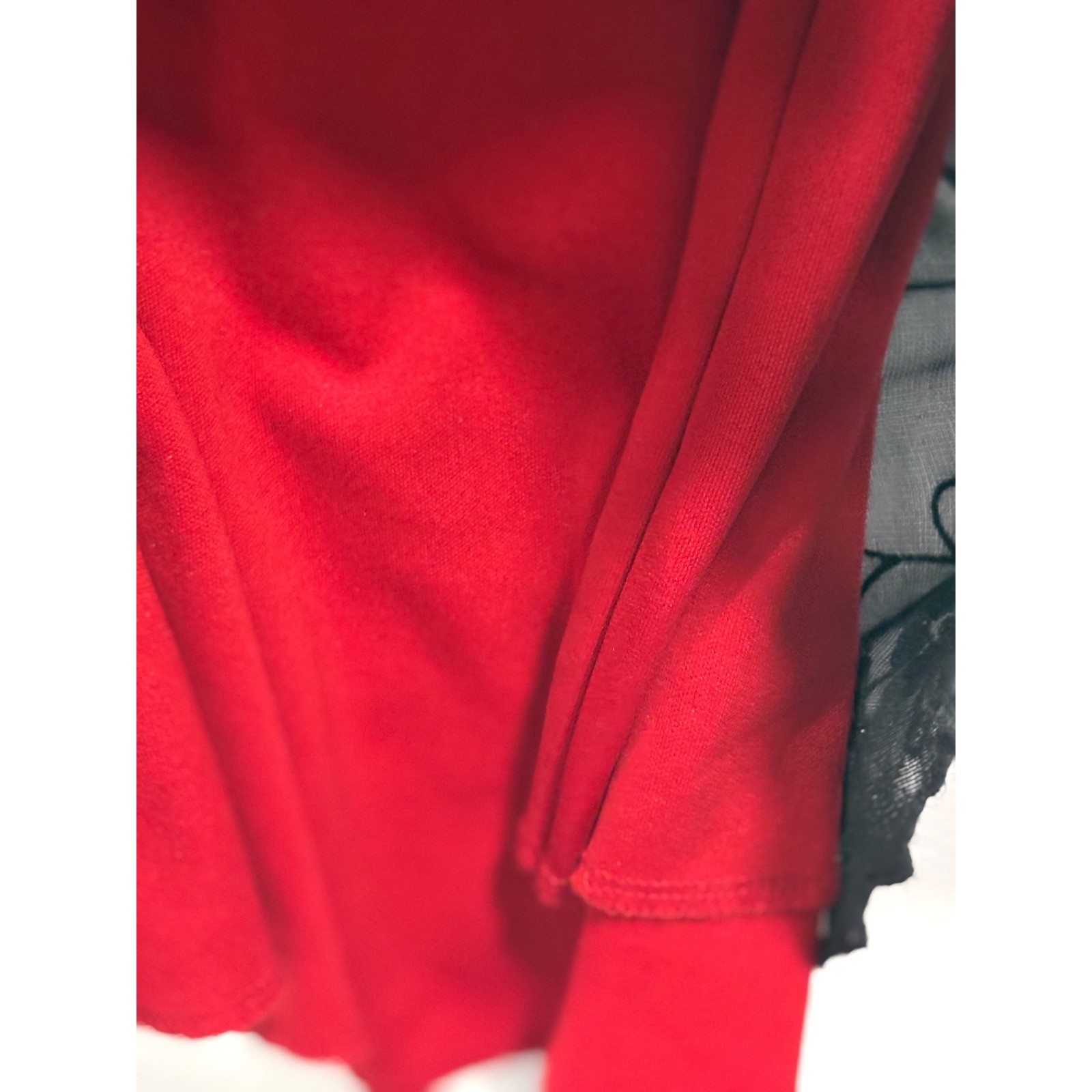 Chesley Red/Black Floral Slip Dress Women&rsquo;s XL Vintage Y2K Evening Cocktail