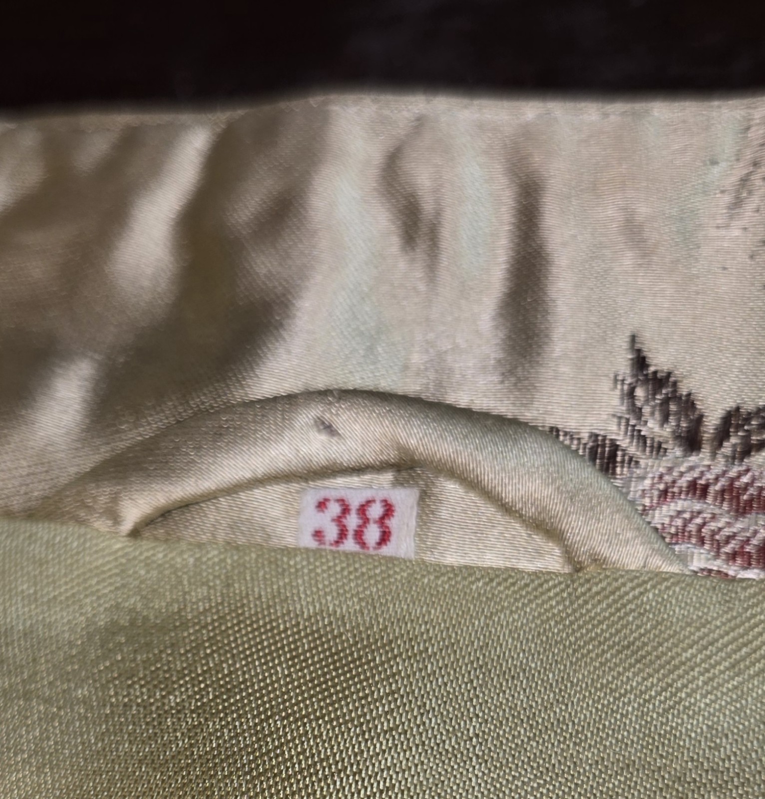 Chinese Brocade Embroidered Satin Frog Knots Long Duster Coat Tangzhuang 38 M