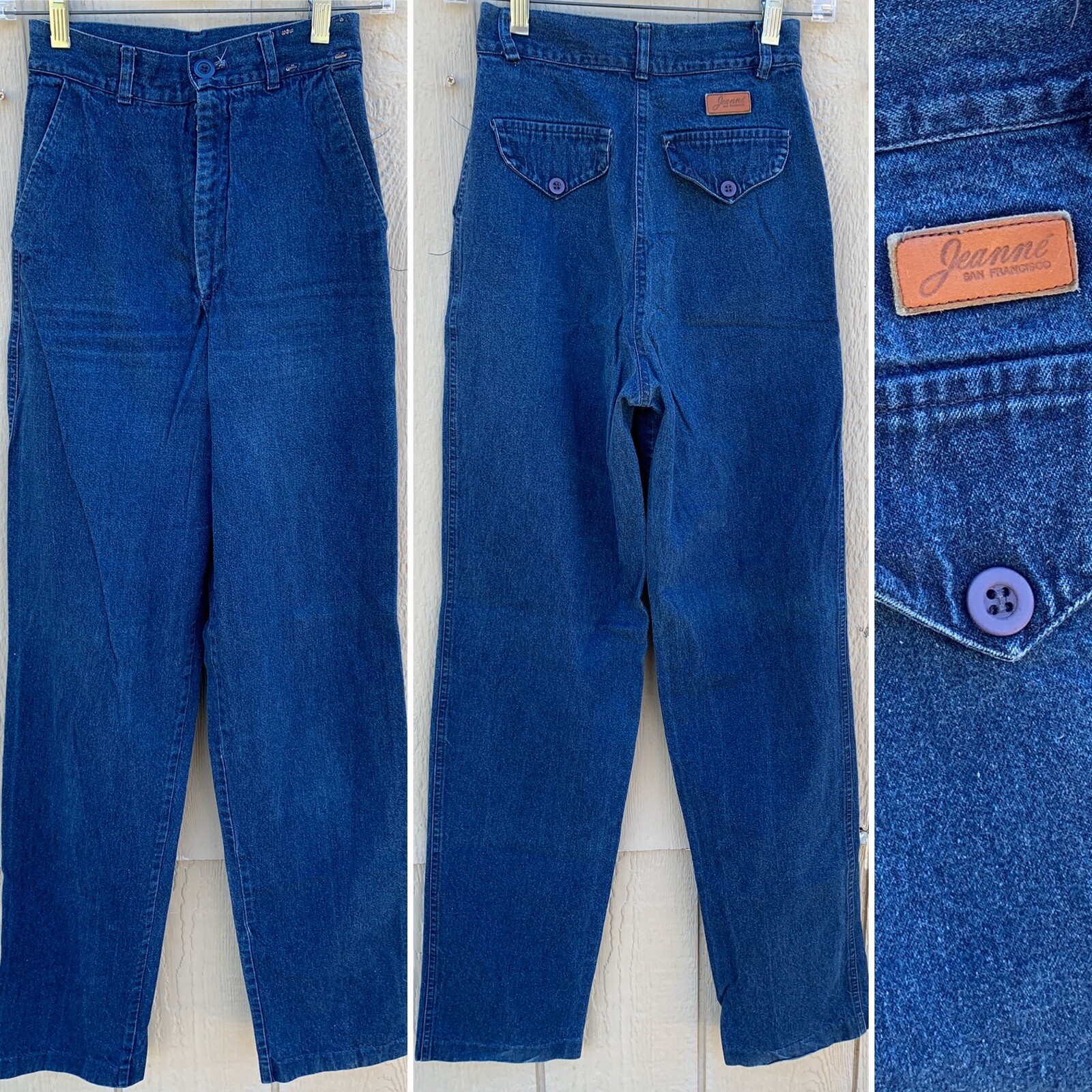 Vintage Jeanne San Francisco High Waist Jeans Cut 110 Size 5 24 1/2” Waist