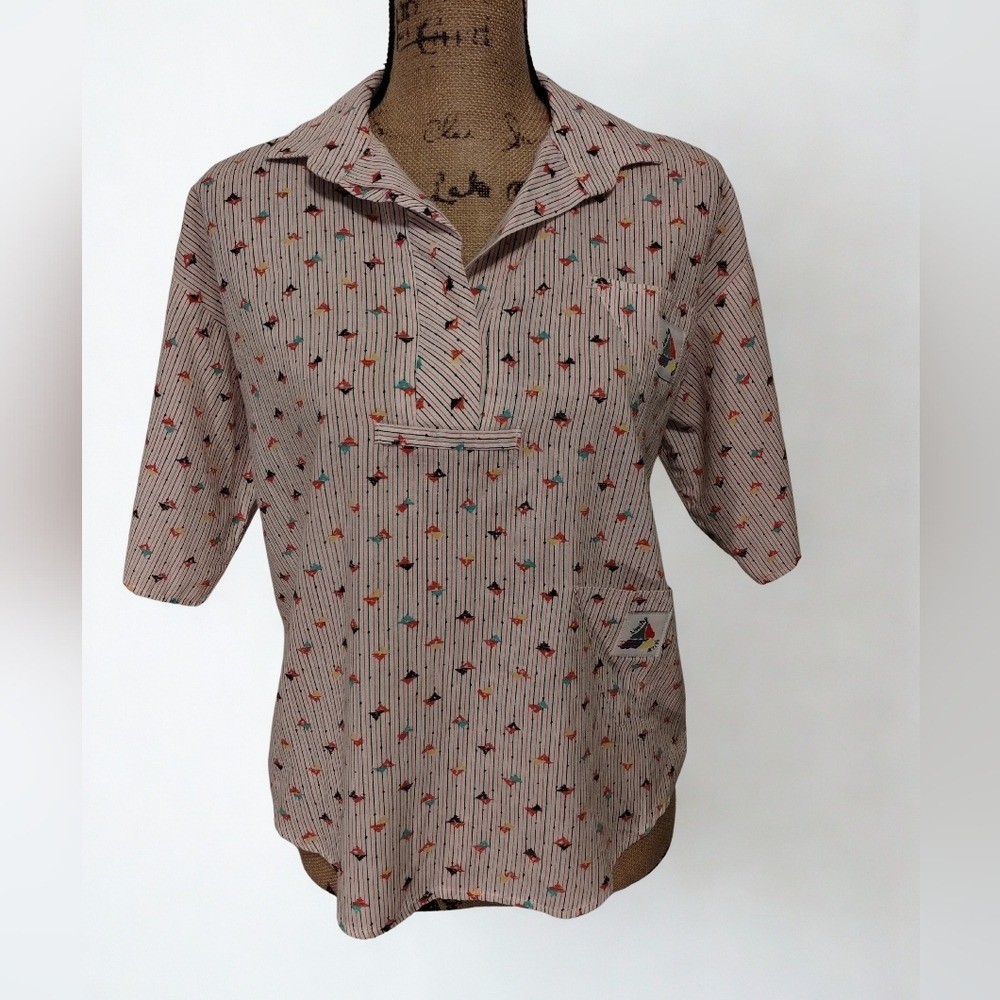 Vintage 80s Live It Up Active Wear Top Women&rsquo;s Size L