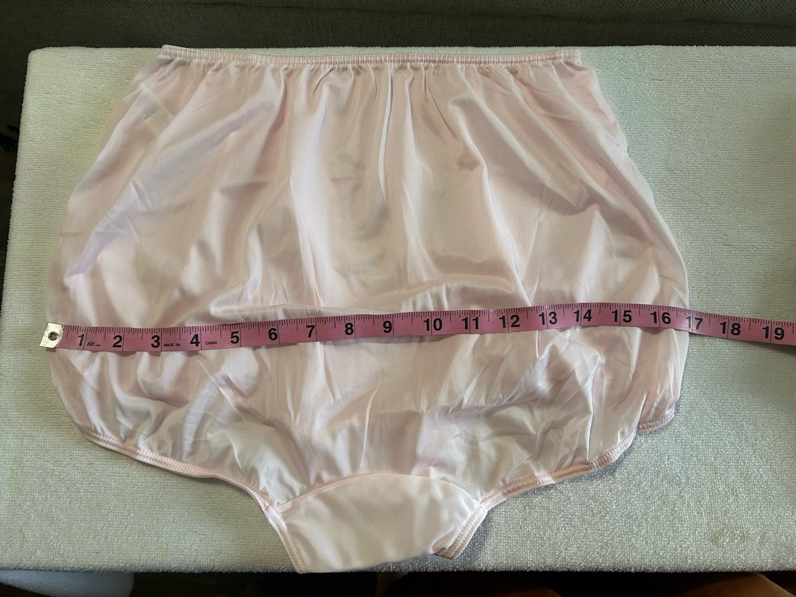 Vintage Sears 100% Nylon Full Cut Briefs Panties Size 8 Nude Beige Tricot 1 Pair