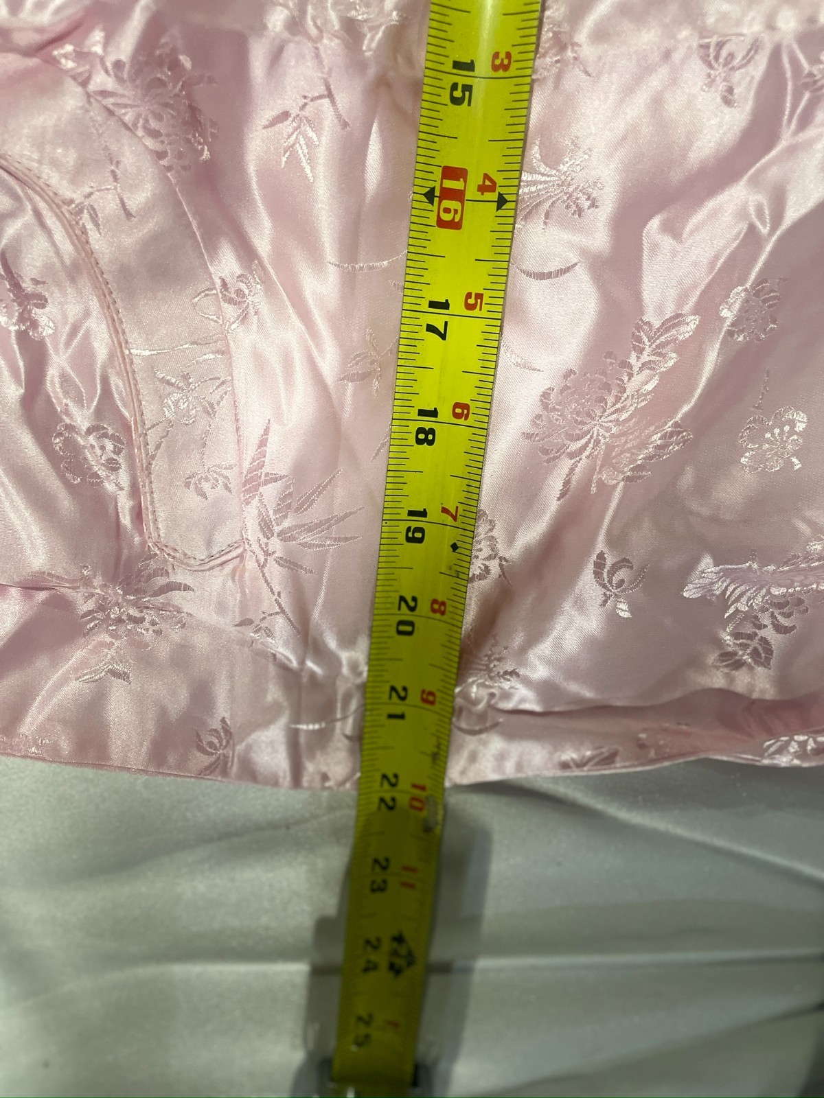 VINTAGE CHINESE SILK BROCADE LONG ROBE by Double Peach China