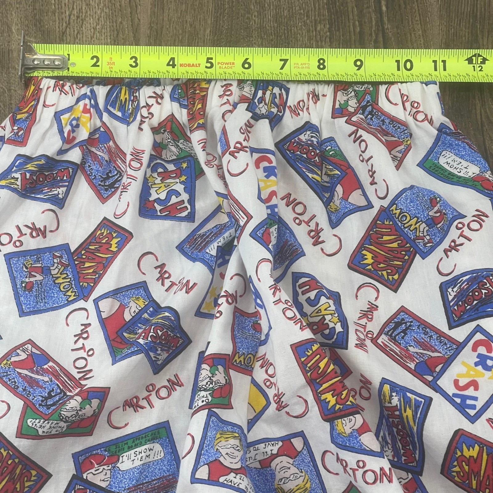 Vtg 90s Sundown Knits Cartoon Comic Pajama Set Womens M Shorts Kitschy Novelty