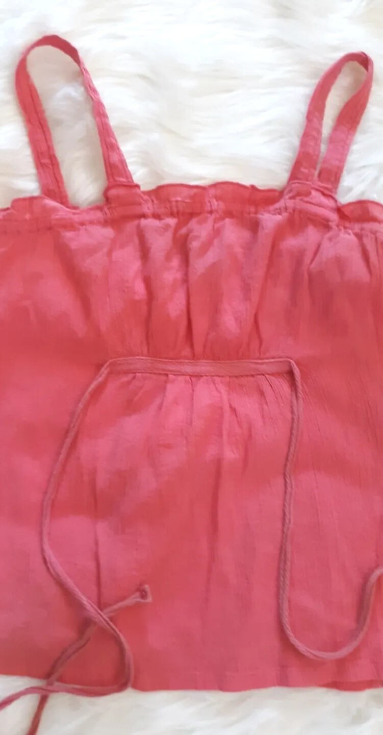 Vintage Wet Seal Split Side Tank Top Women&rsquo;s Size Small Coral Pink Y2K
