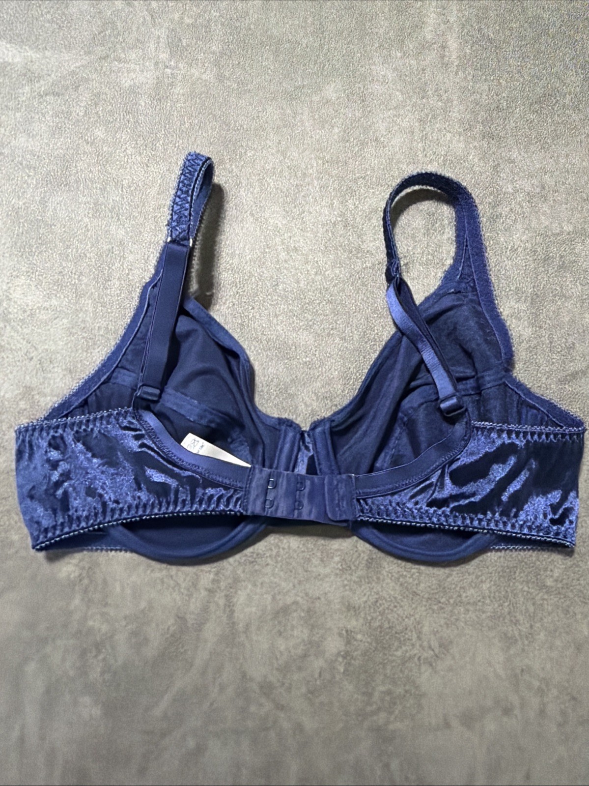 Vintage Vassarette 75-144 Second Skin Bra Navy 34C