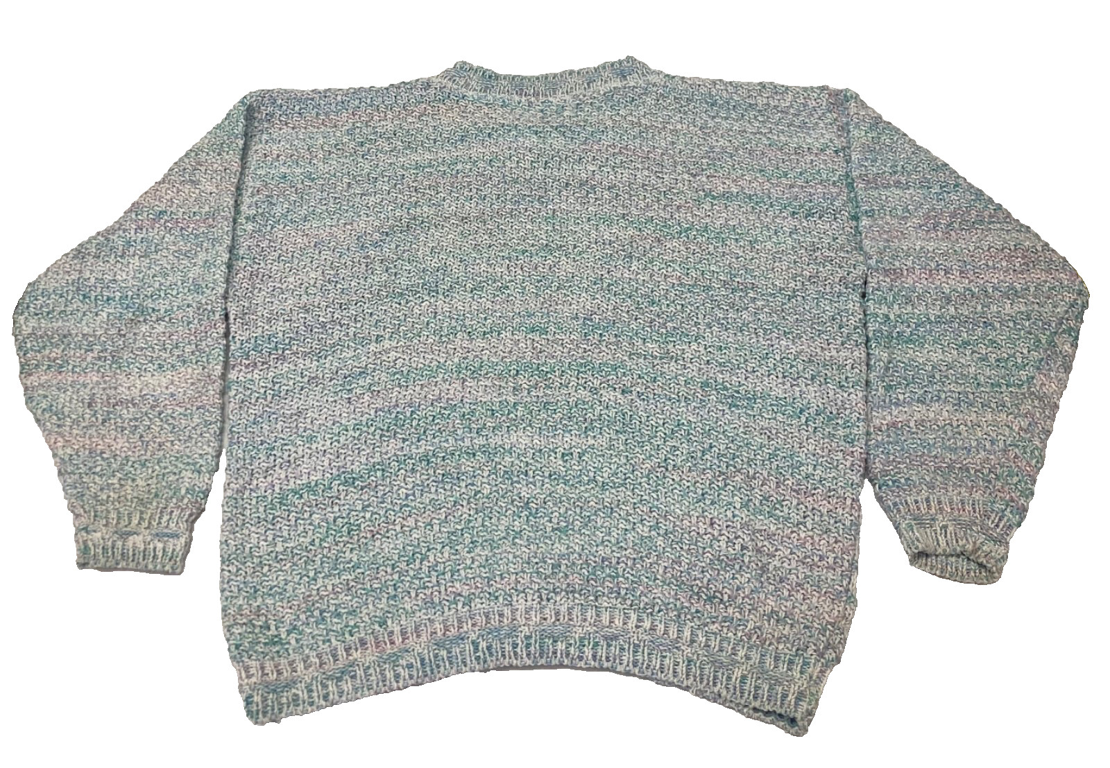 Vintage Sweater Knit Pastel Hearts United States Sweater Company Retro 80s