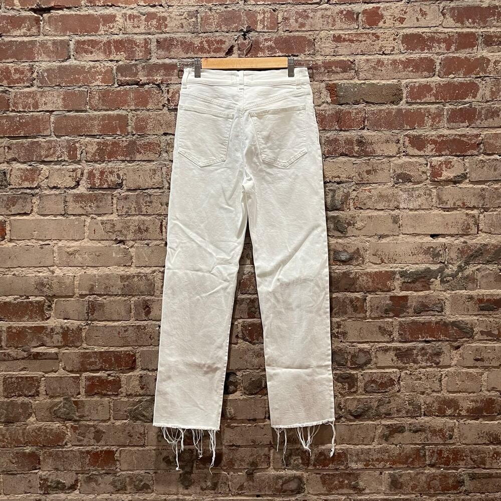 Madewell The &rsquo;90s Straight Crop Jean Size 25 in Tile White