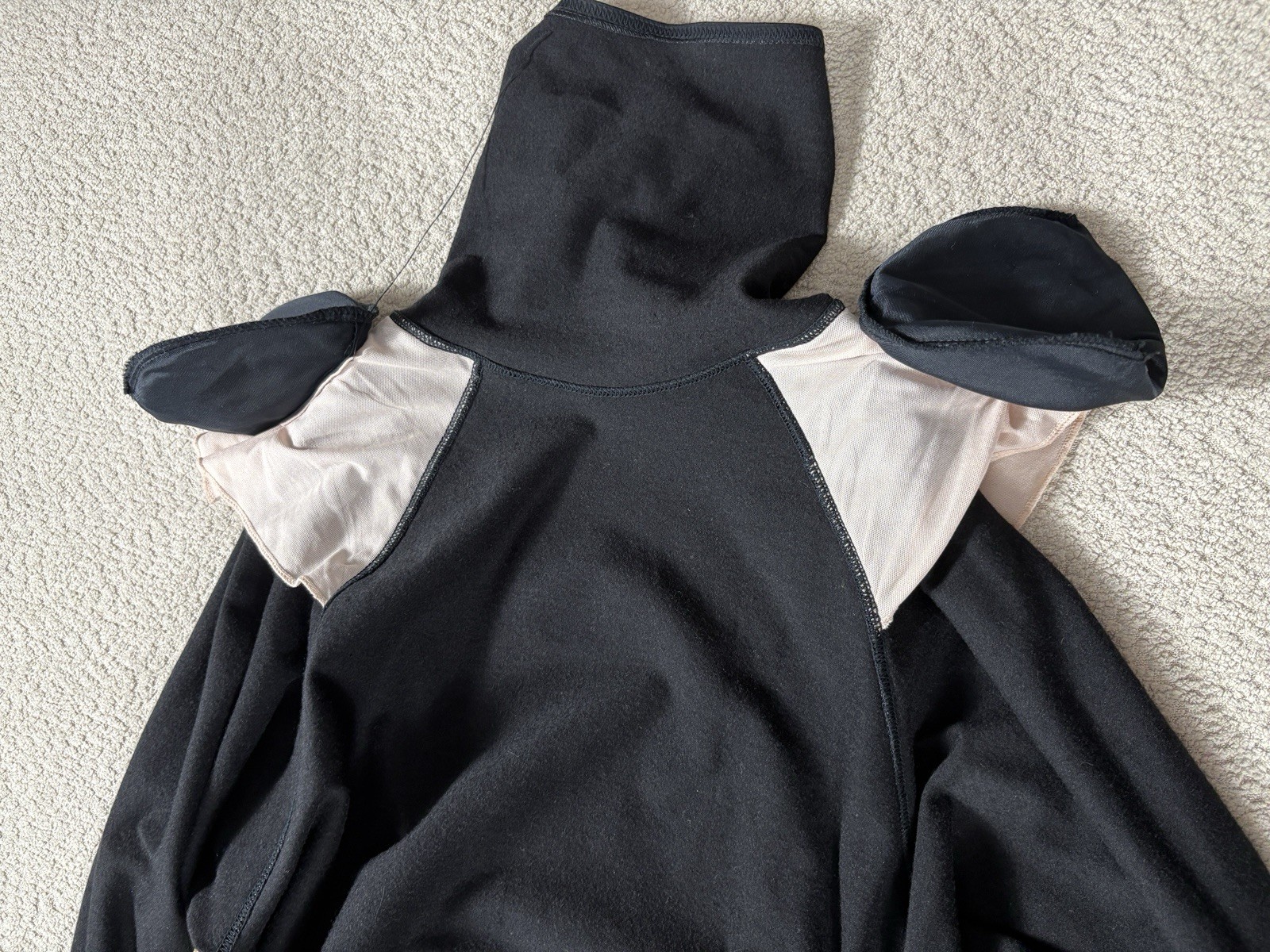 Vtg EMANUEL UNGARO Turtleneck Long Sleeve Black Dress Bodycon Women&rsquo;s Medium