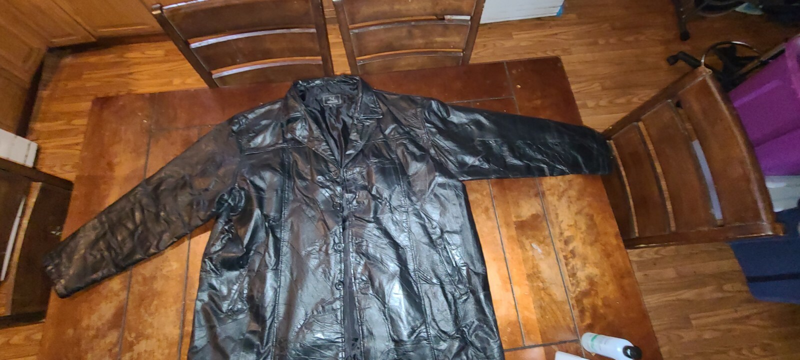 Patchwork Leather Jacket Men&rsquo;s 4XL