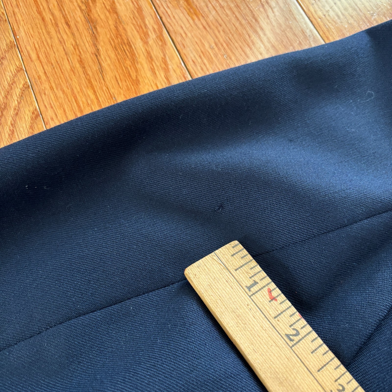 VTG Pendleton 100% Virgin Wool Blazer Womens 18W Plus Navy Blue Made In USA READ