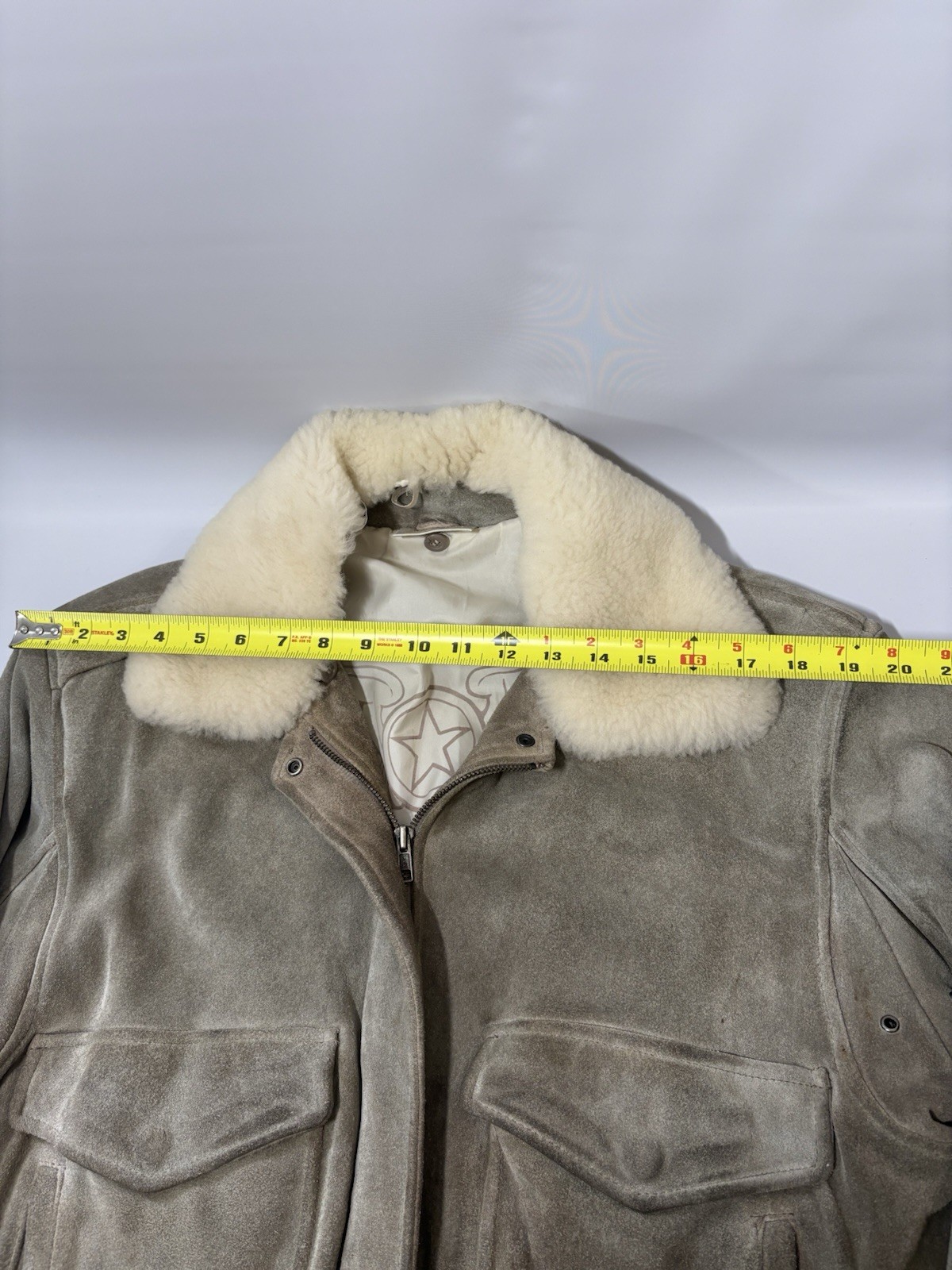 1970s Whipp Suede Bomber Jacket Shearling Fur Women’s Small Vintage Western
