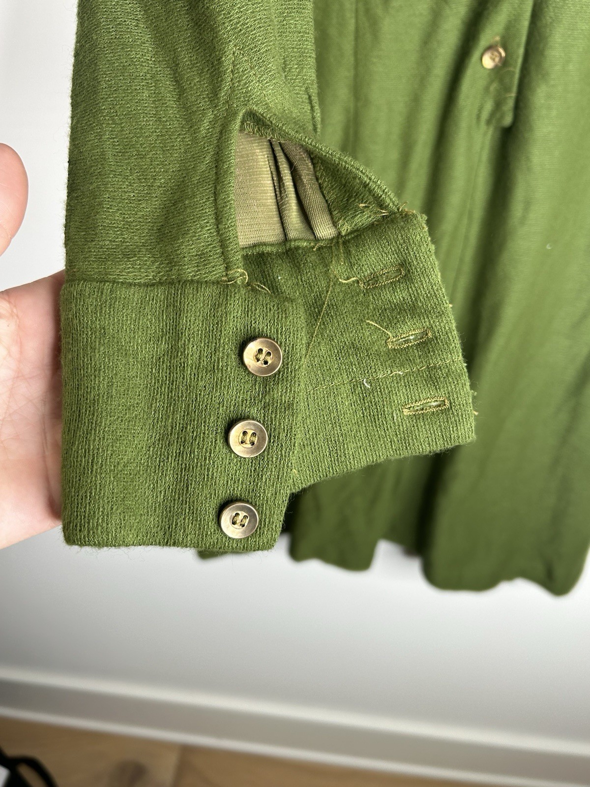 Vintage 1970’s Dress Women’s Green Aline Everyday MOD