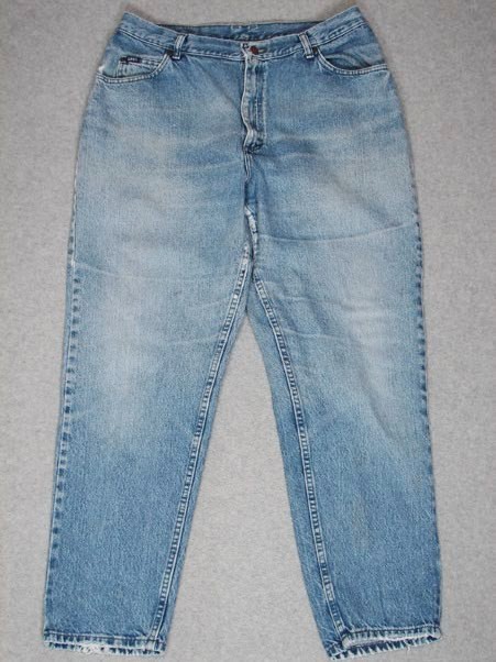 JI27457 VINTAGE 1980s **LEE** TAPERED LEG WOMENS JEANS 34×30 MEDIUM