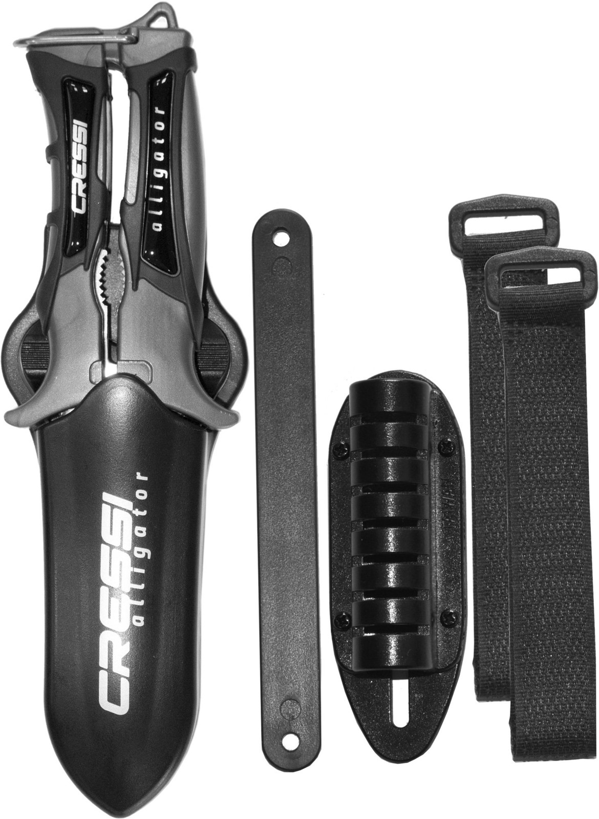 Cressi Alligator Underwater Knife-Scissors 420 Stainless Steel Snorkeling Dive