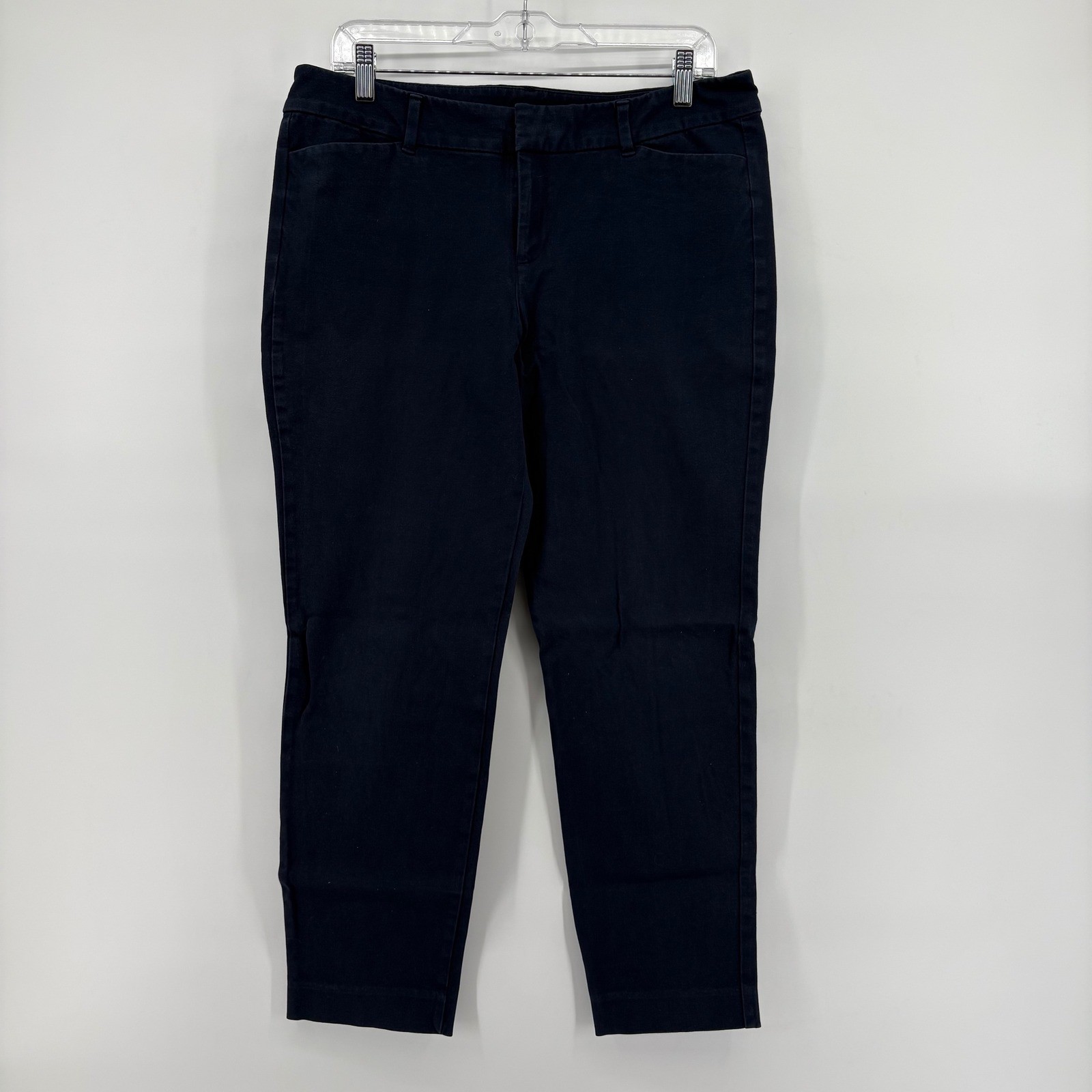 Old Navy Women&rsquo;s Pixie Never-Fade Capri Pants Navy Blue Size 12 Regular Preowned