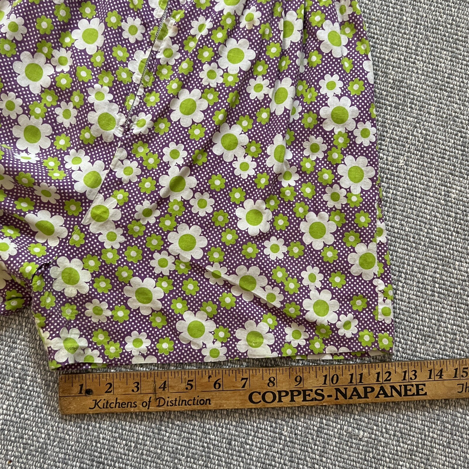 Vtg 1940s Princess Peggy Romper W/ Front Zip Sleeveless Rockabilly Floral XS 0/2