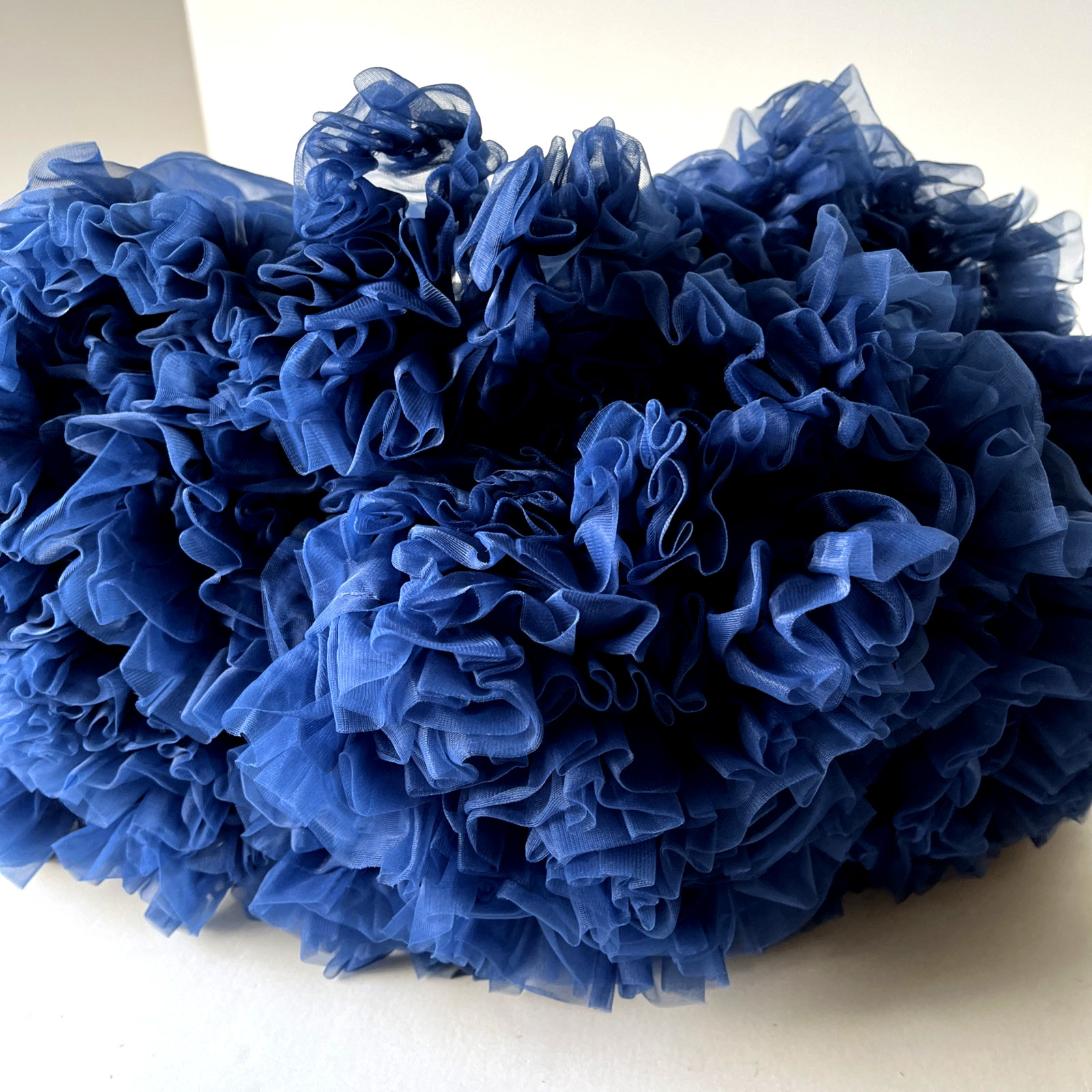 Malco Modes Blue Nylon Petticoat Square Dance 20&Prime;Lng Vintage Ultra Feminine~Soft