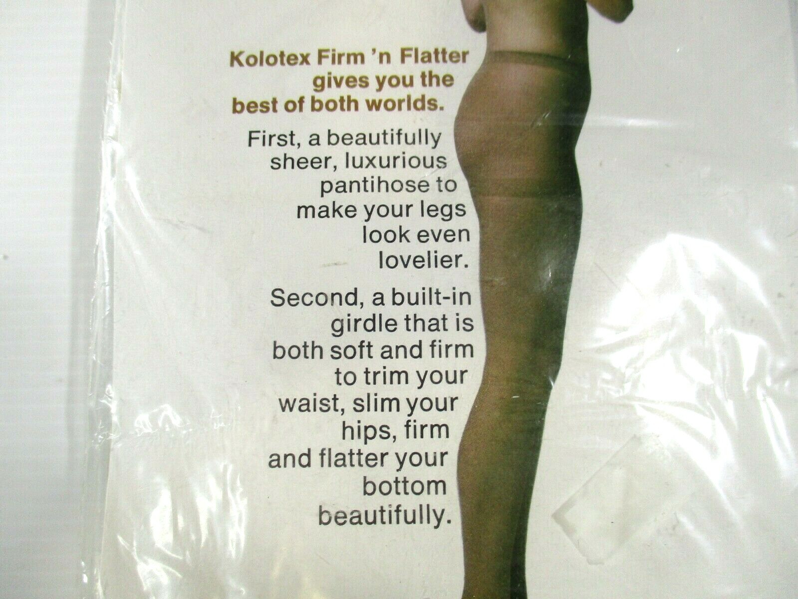 Kolotex Firm N Flatter Control Brief with Gusset Pantihose Sand Stone X- Large