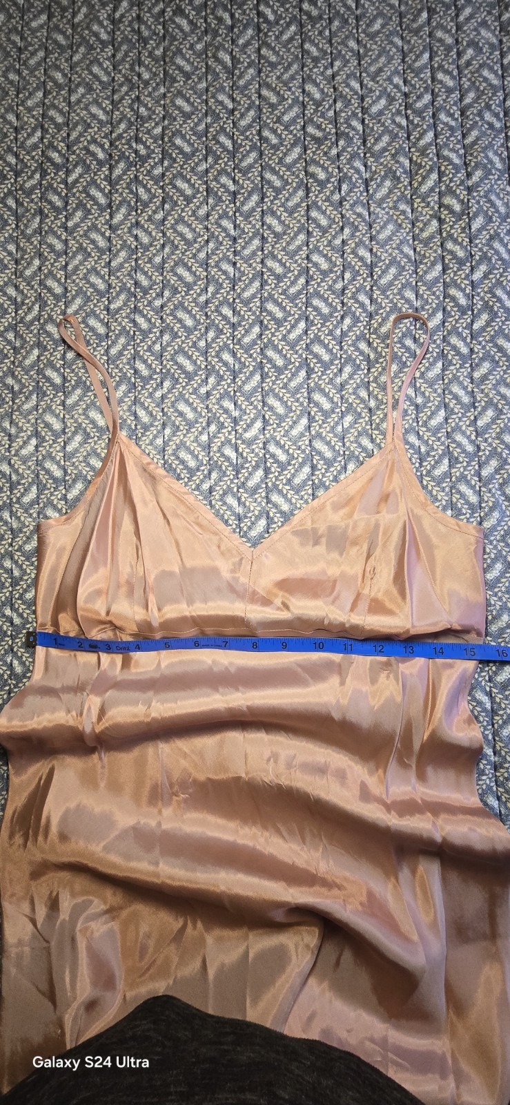 Blush Pink Beaded Sheer Mid-length Vintage Style Dress With Slip Size M