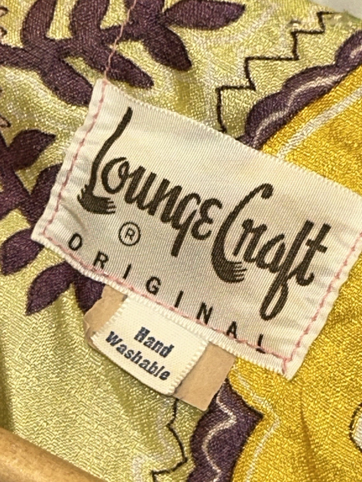 70s VINTAGE Lounge Craft Wrap Dress Hostess Kaftan Attached Jacket Maxi UNION