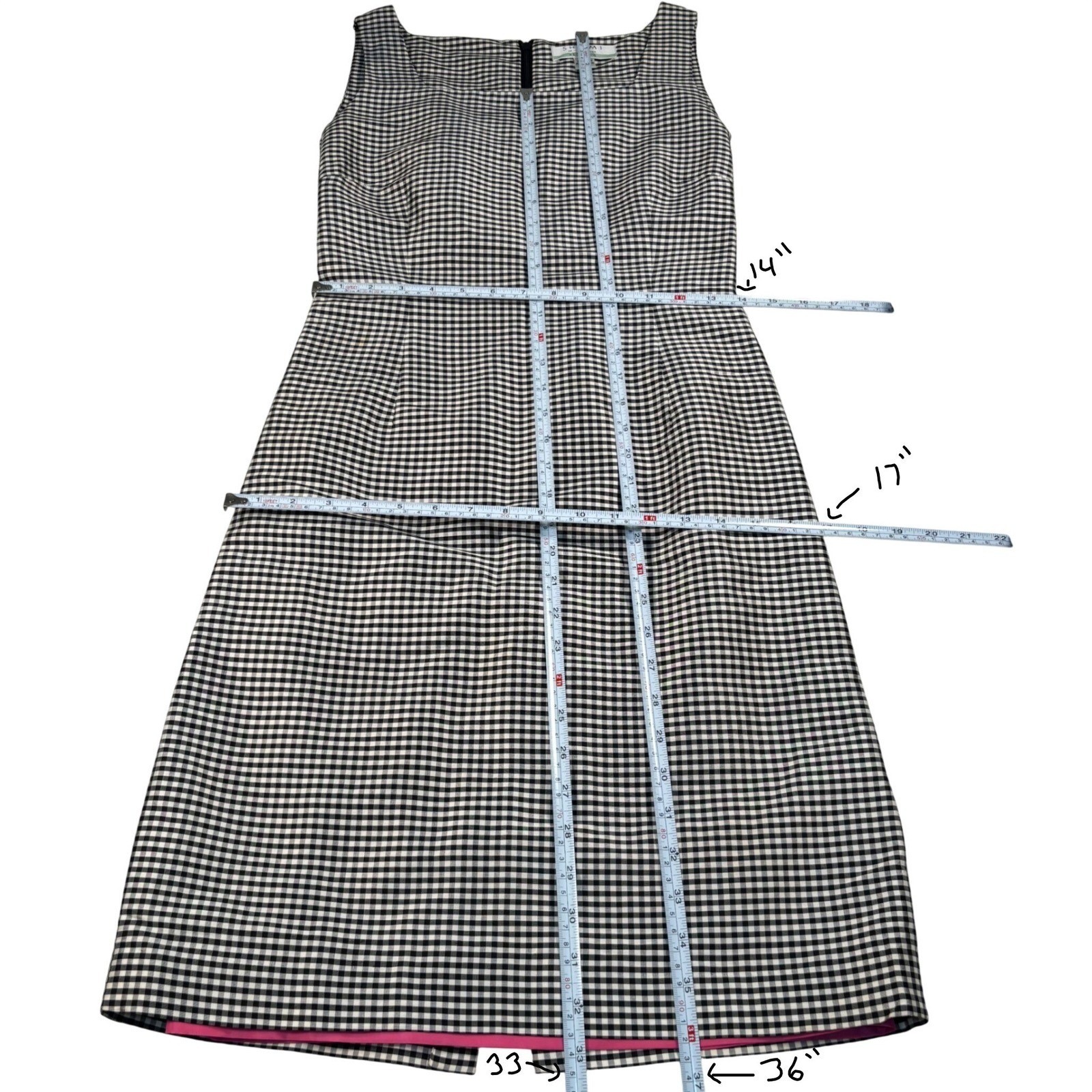 vintage 90s silk dress black white gingham cocktail elegant coquette chic modest
