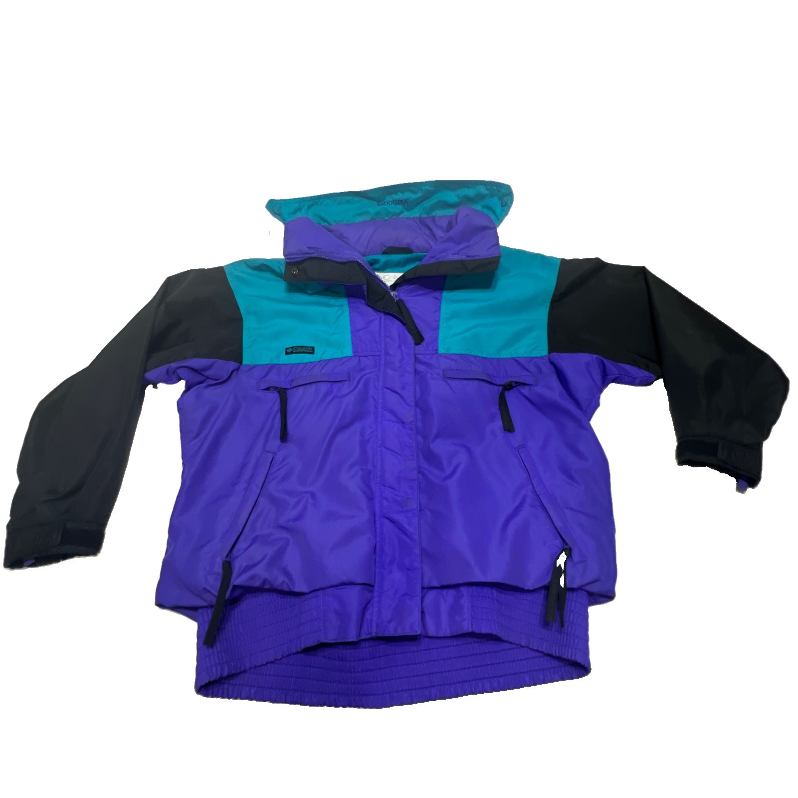 Vintage Columbia Sportswear Jacket Womens Large Vamoose Radial Sleeves Purple