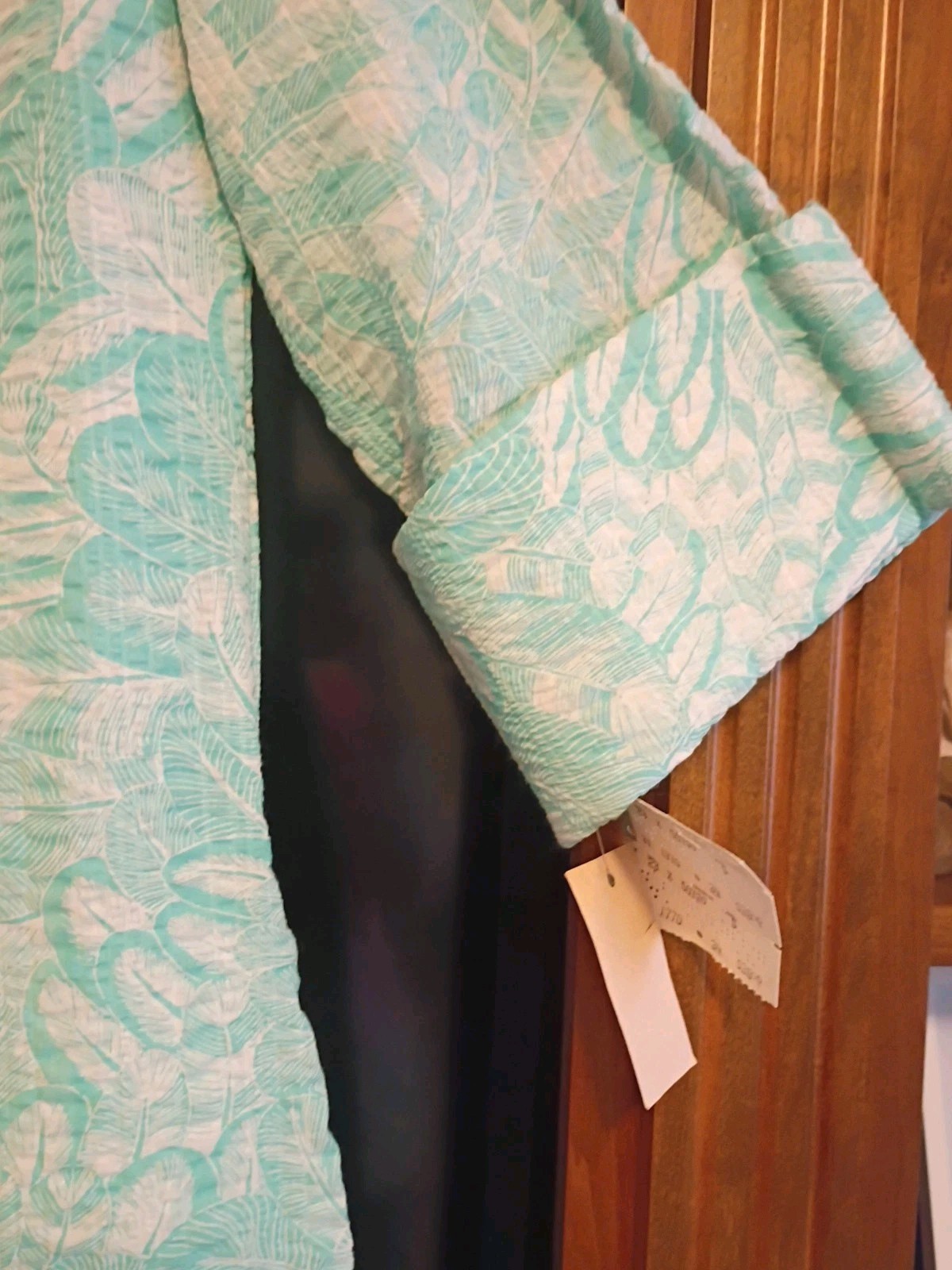 Vtg Elegant David Brown California Long Summer House Dress Gown Robe S USA NWT