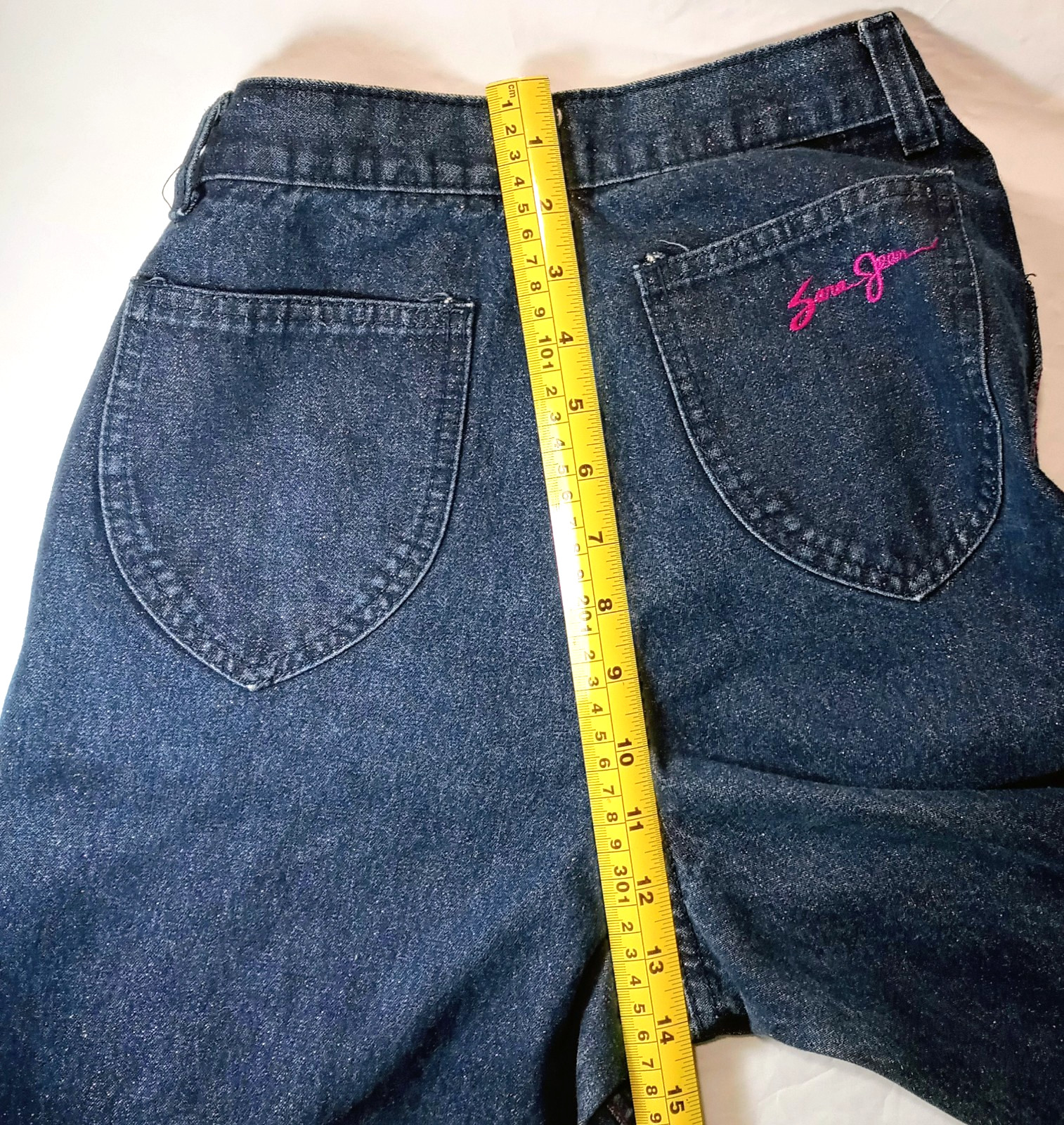 Rare Authentic Vintage 80&rsquo;s Sparkle Sara Jeans 25.5&Prime; Waist Hong Kong READ