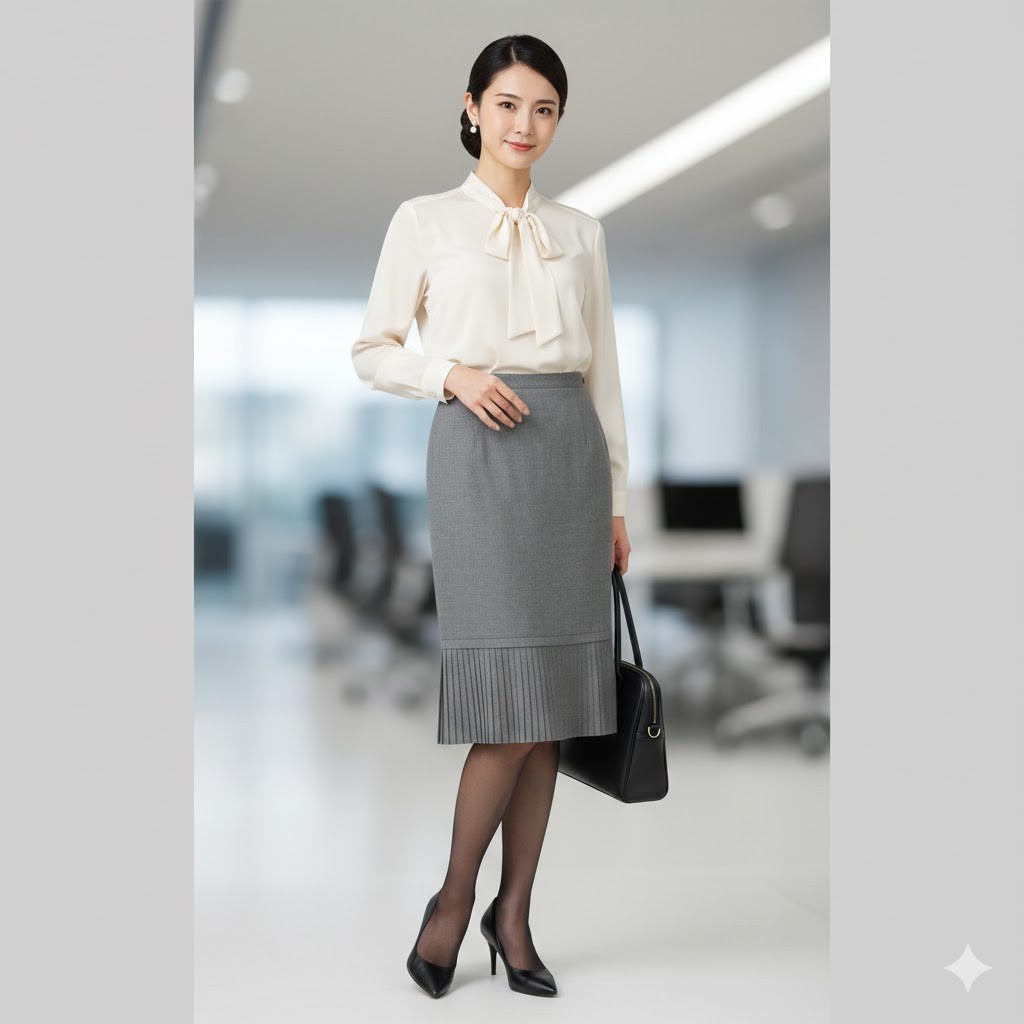 Vintage 1960s-70s Mr. Z San Francisco Gray Straight Career Skirt Size 10