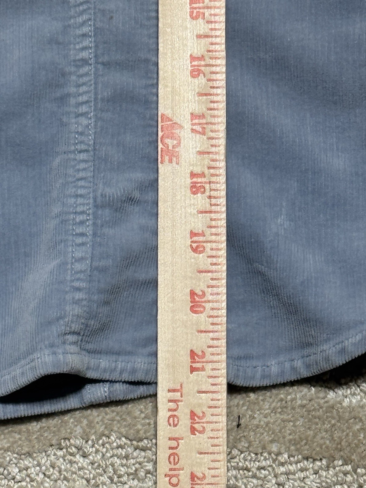 Womens Small Light Blue Stretch Corduroy Snap Front Shirt Jacket Fitted Western
