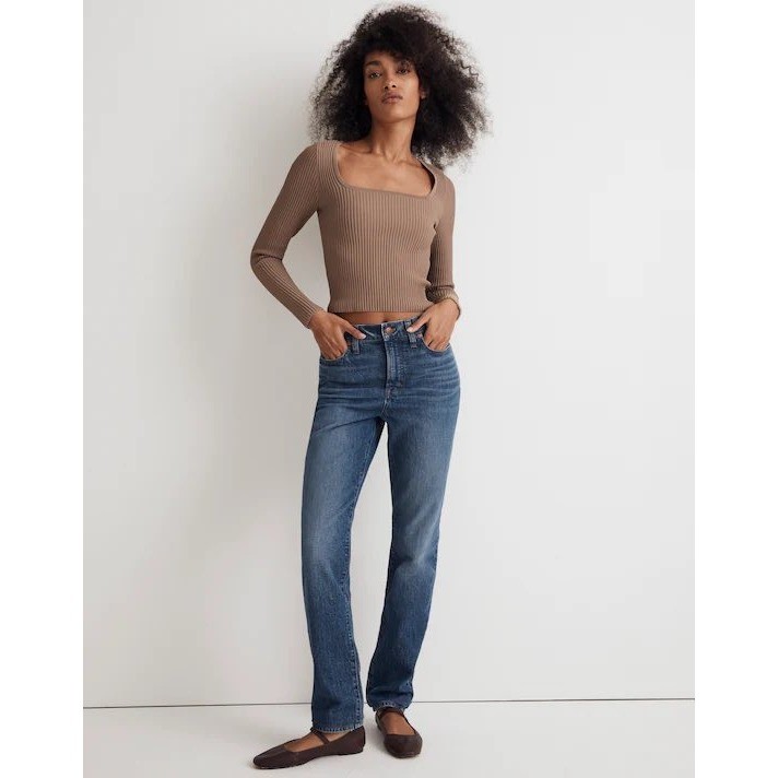 Madewell The Perfect Vintage Jean High Rise Straight Leg Medium Wash Size 31