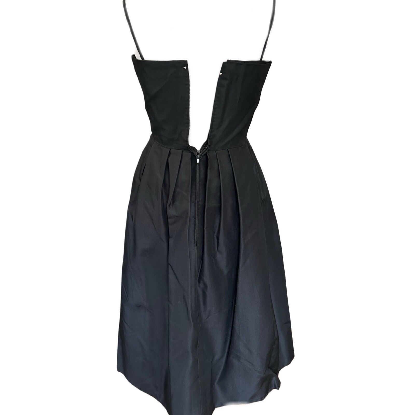 1950s Christian Dior New York black silk faille New Look dress set with jacket