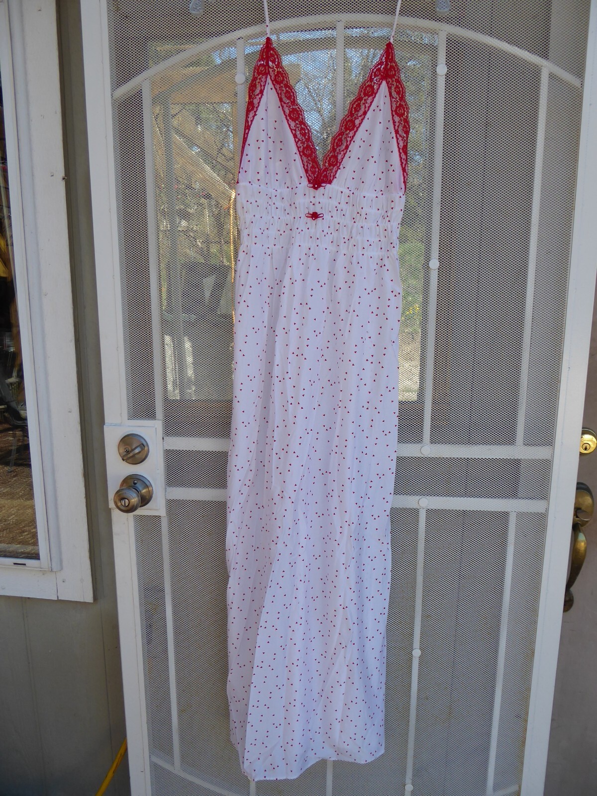 Vintage UNDERCOVER WEAR Red Heart Lace Lingerie Women&rsquo;s Large