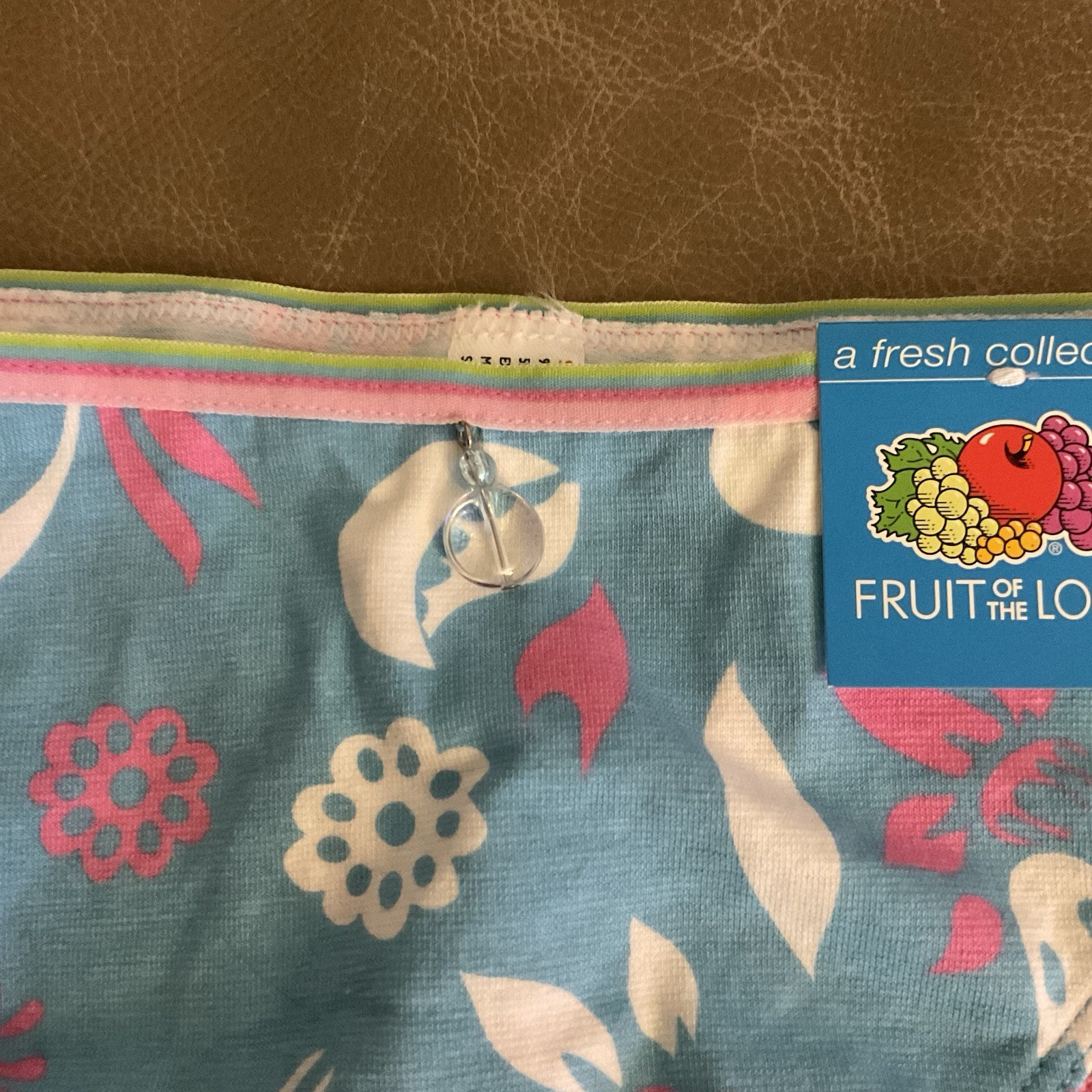 Vintage 2005 Y2K Fruit Of The Loom Thong Panties 8 NWT Floral