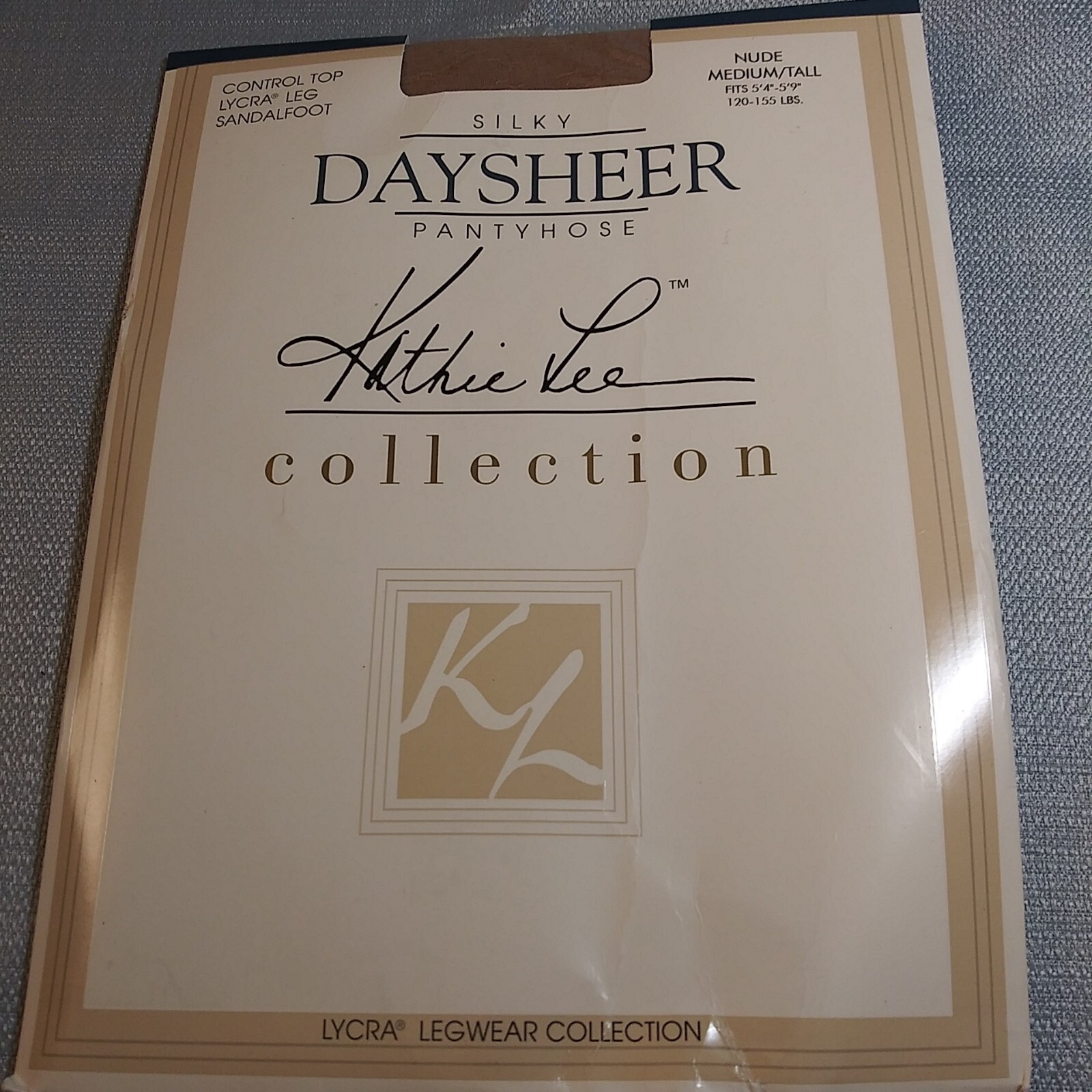 Kathie Lee Collection Silky Day Sheer Pantyhose Nude Med/Tall Control Top Lycra