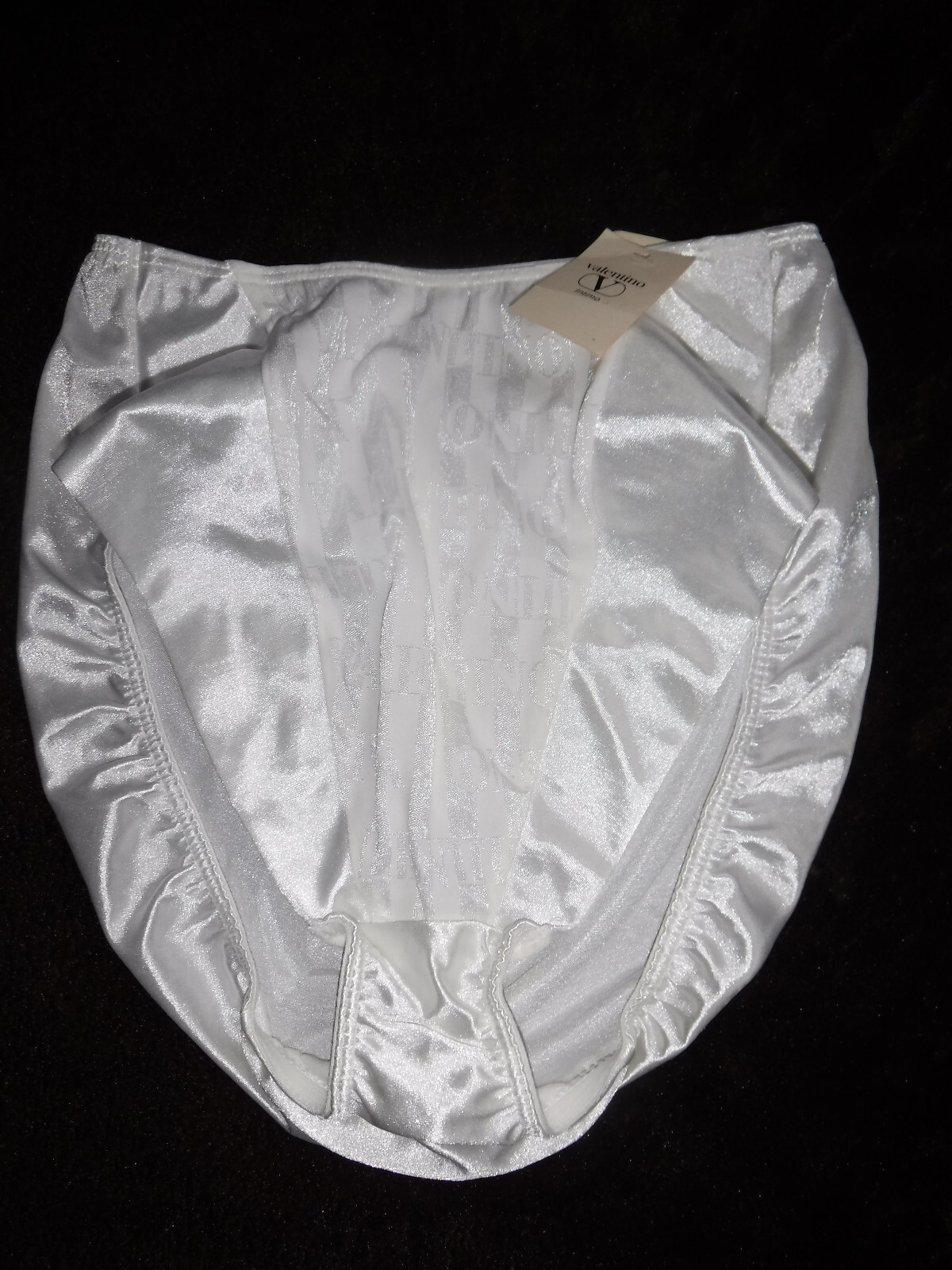VALENTINO Panties W/Logo Vintage 80&rsquo;s/90&rsquo;s New Second Skin Satin Large Beautiful