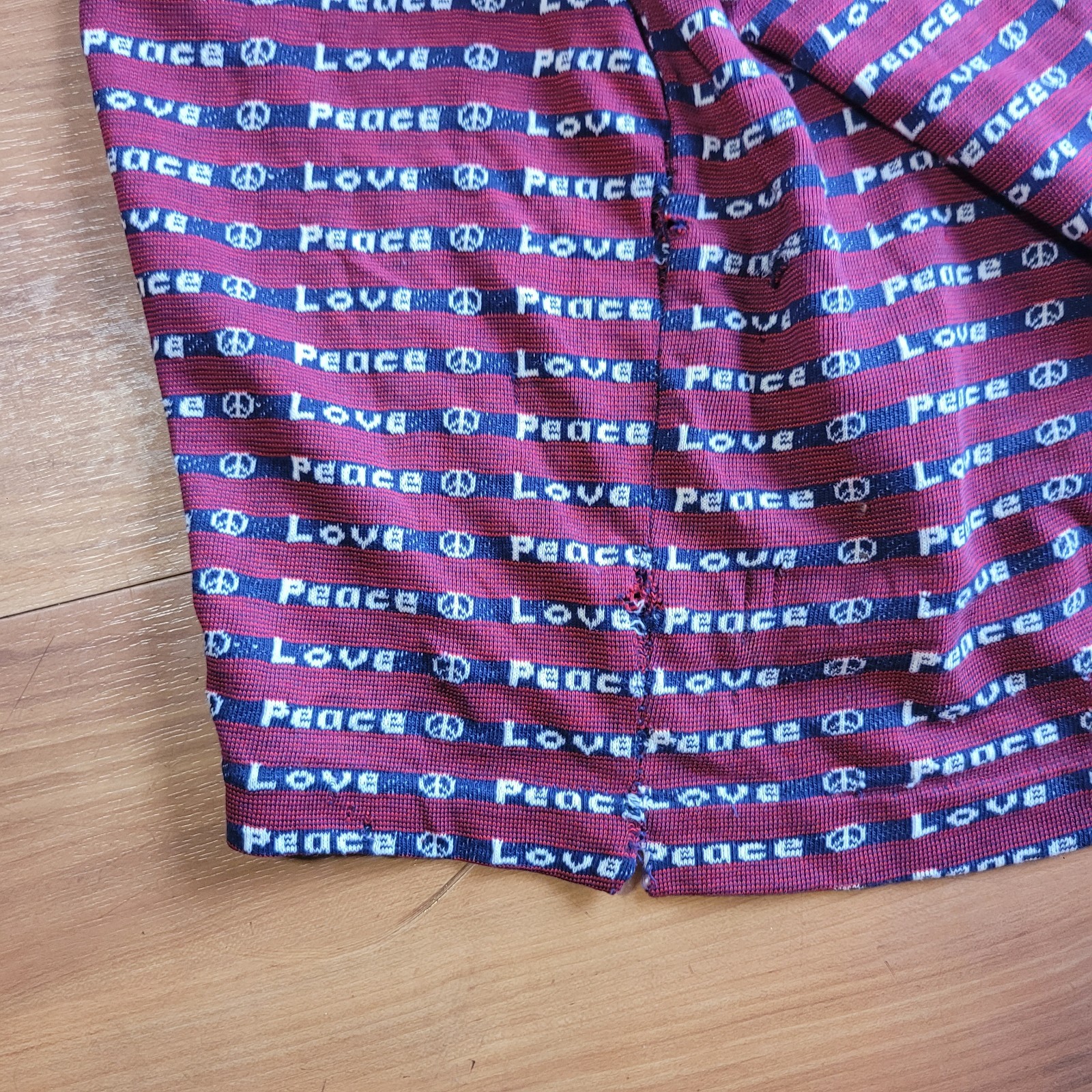 Counterculture Henley Shirt, “Peace / Love” Motif | United States, c. 1970s–1980