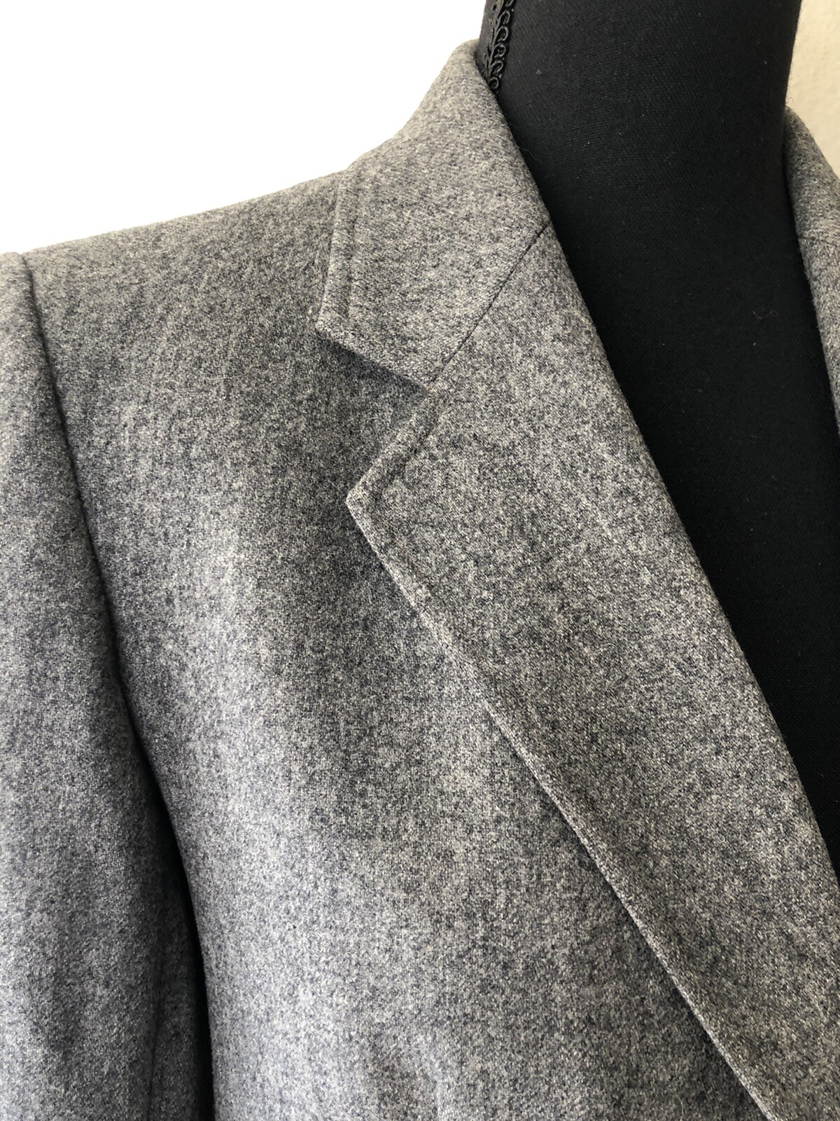 Vintage &rsquo;80s Evan Picone Classic Heathered Gray Blazer Dark Academia Preppy S/M