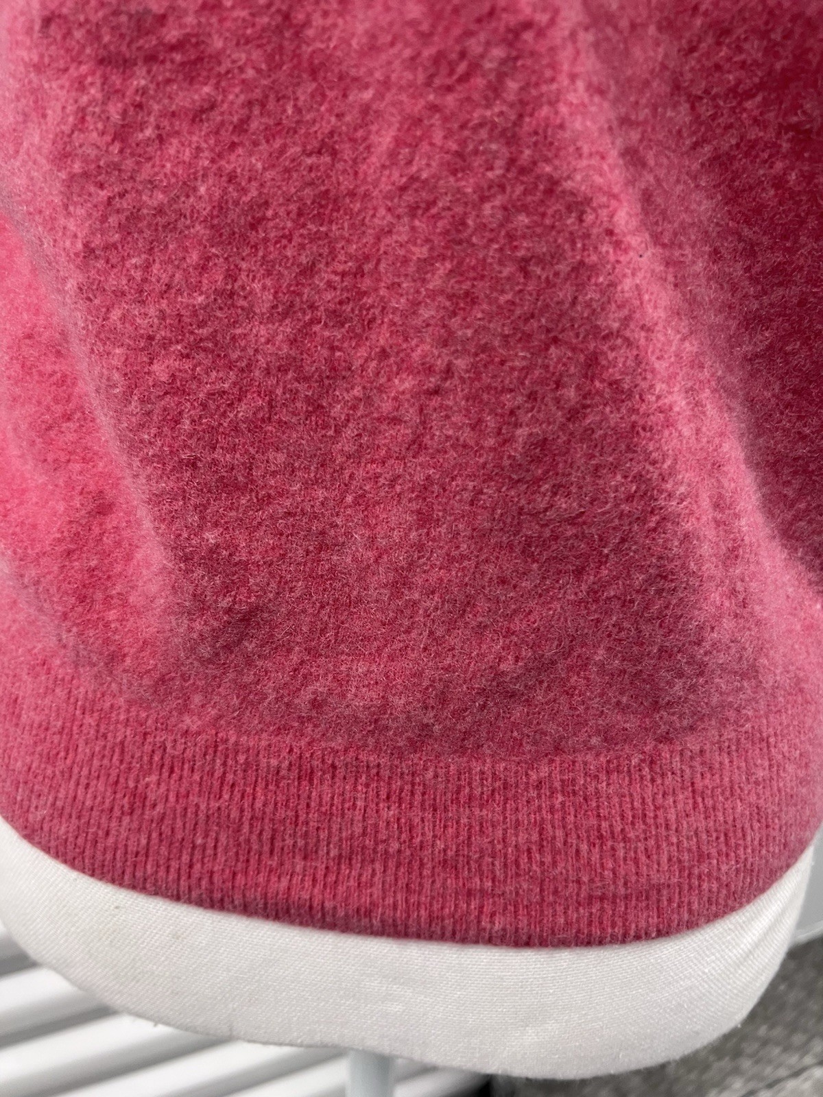 Dalmine Uomo Vintage Button Neck Sweater Medium Cashmere Wool Italy