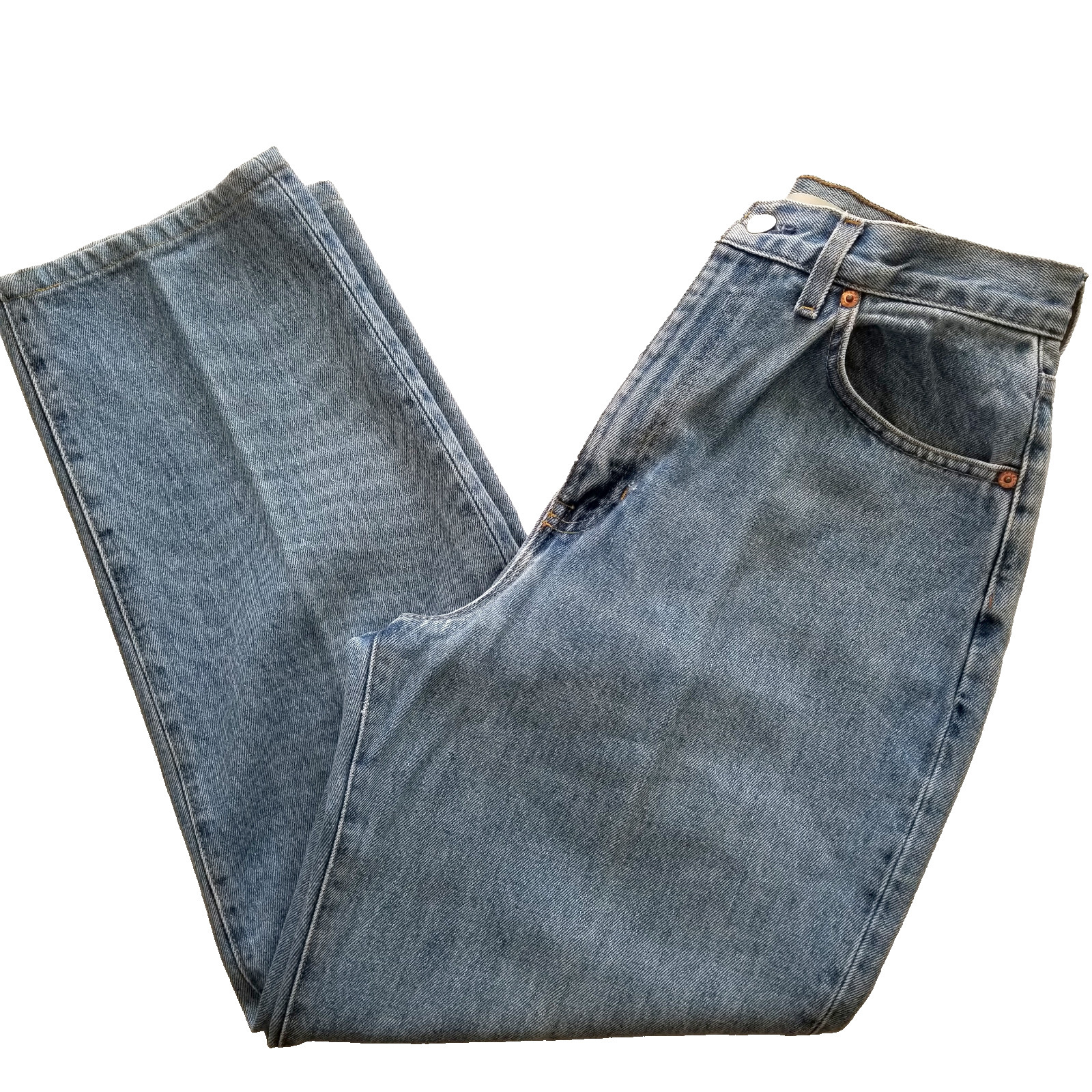 Gap Reverse Fit Mom Jeans 28&Prime; Waist Very High Rise Tapered 27&Prime; Inseam 100% Cotto