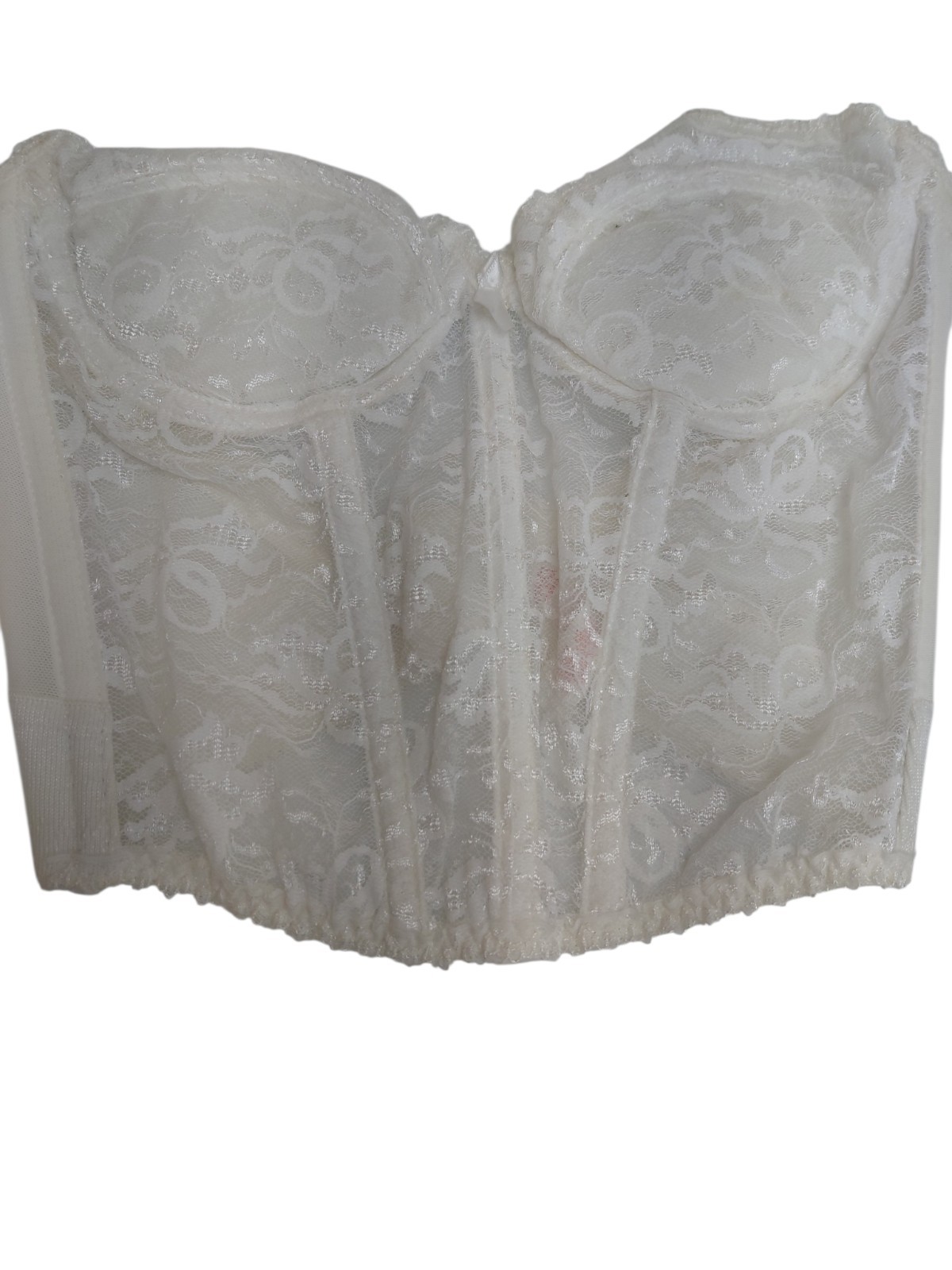 Vintage Backless By Smoothie White Laced Corset 34C