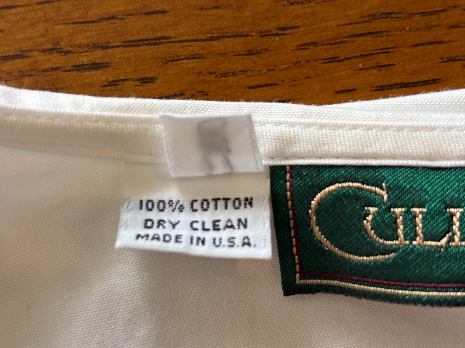 Vintage Cullinane White Cotton Nautical Womens Blouse Size 8 Button Down w/ Bow