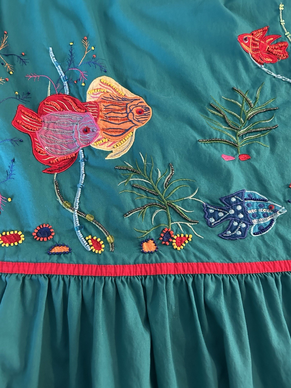 GO SOFTLY WOMEN&rsquo;S EMBELLISHED TROPICS « HOUSE DRESS » – MUUMUU -XL