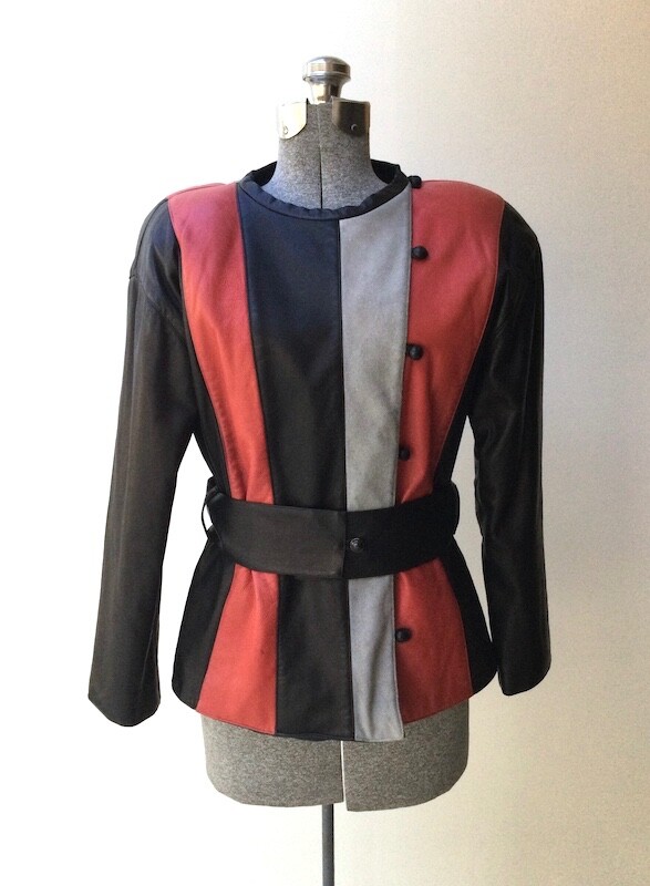 Vintage 1980s Courreges Leather Jacket