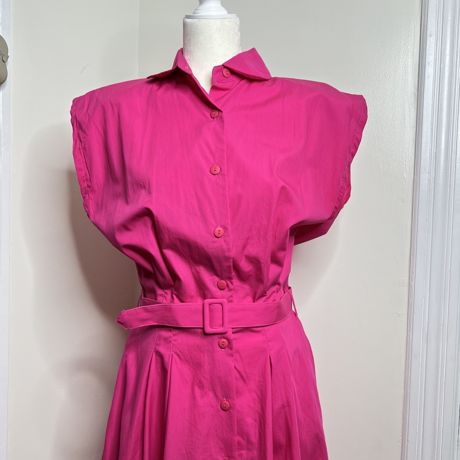 Vintage Deadstock Gloria Vanderbilt Activewear Pink Dress Woman’s size XL Cotton